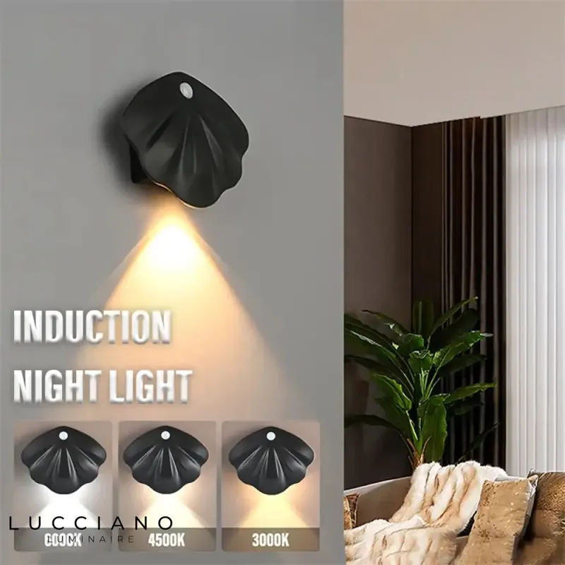 Compact smart LED wall light automatic detection