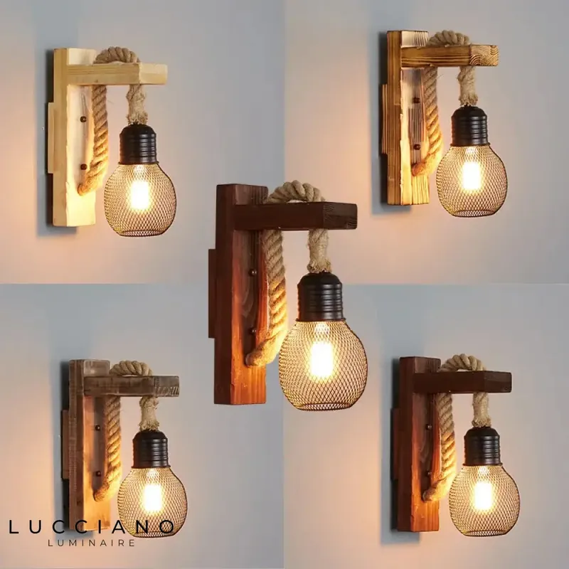 Vintage industrial rustic wall decor sconce.