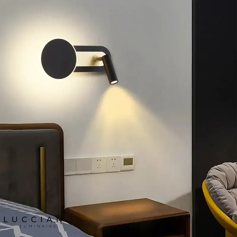 Stylish Nordic design LED wall light.