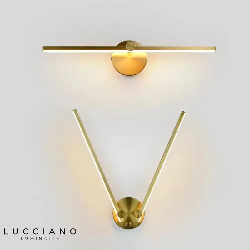 Stylish rotating LED wall light