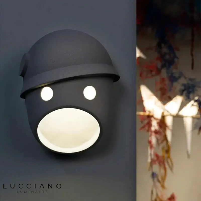 Stylish trendy design creative LED wall light