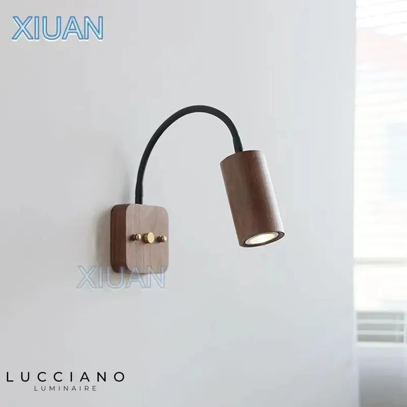 Stylish retro industrial design swivel wall light