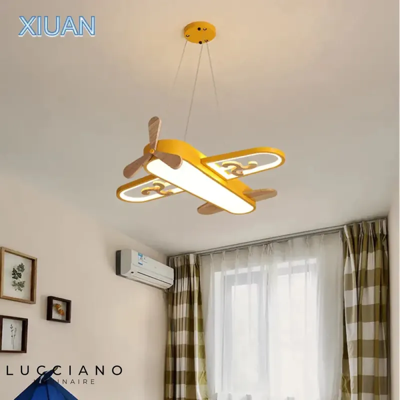 Designer LED pendant lights for children's bedrooms.
