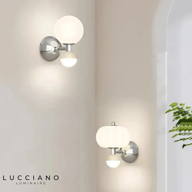 Creative original white Halloween design wall light