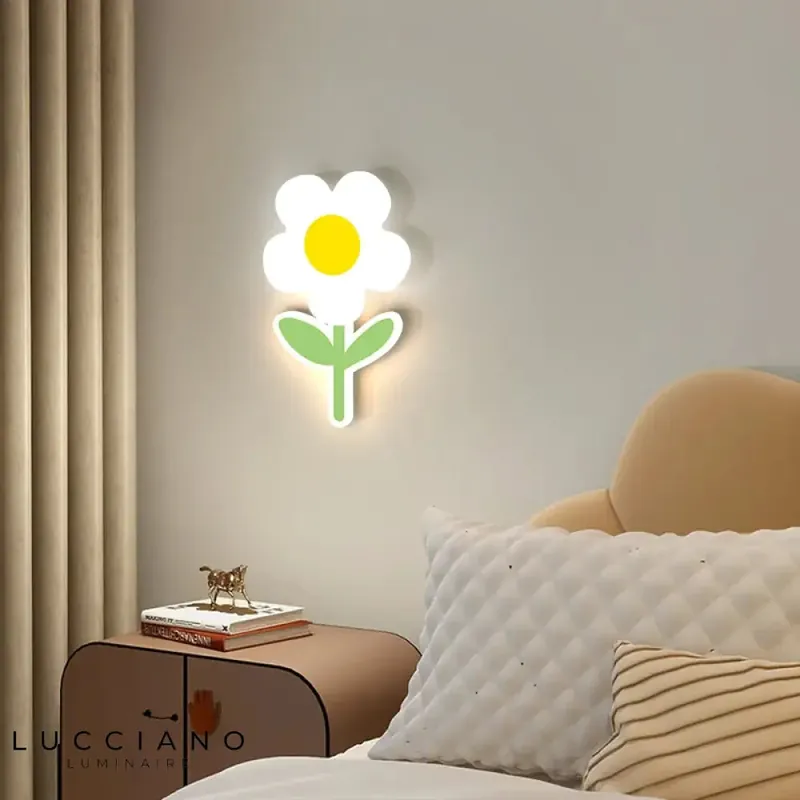 Colorful Flower Design LED Wall Light for Kids