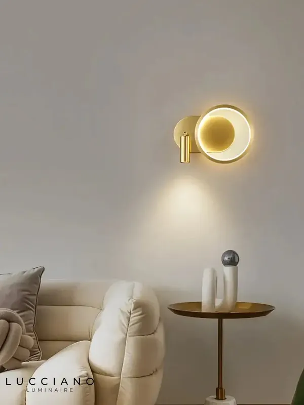 urban minimalist golden LED wall light