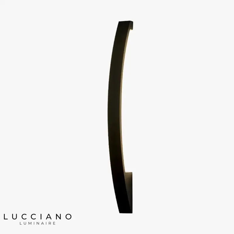 Black wall light sleek elegant contemporary design
