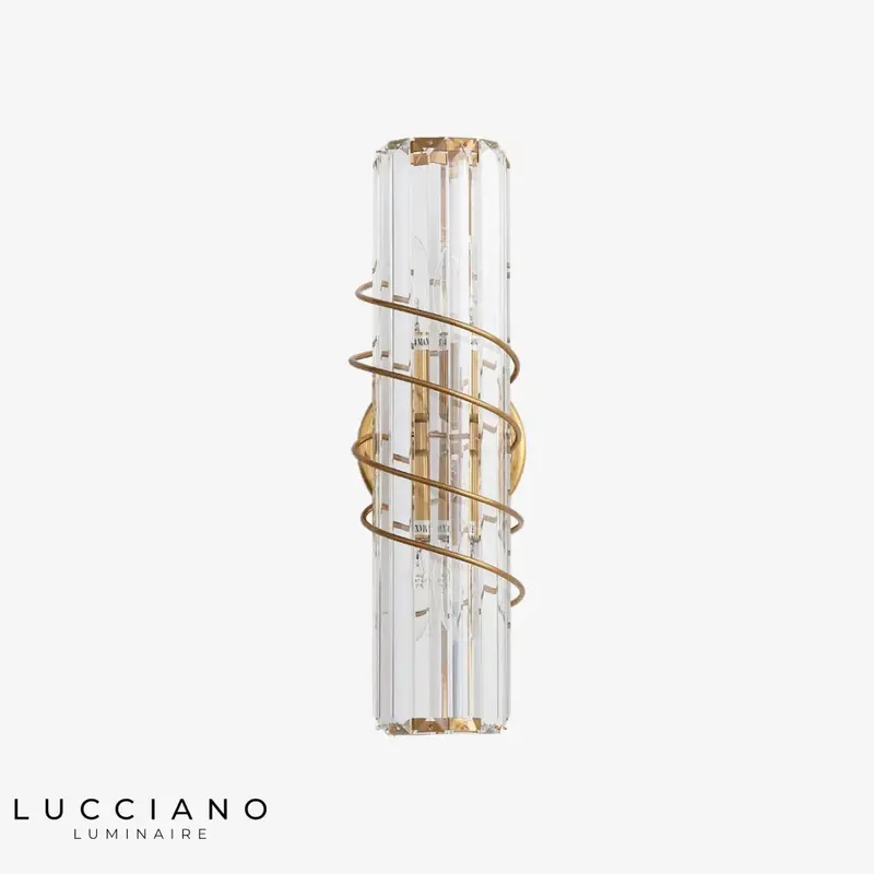 Custom elegant gold design wall light