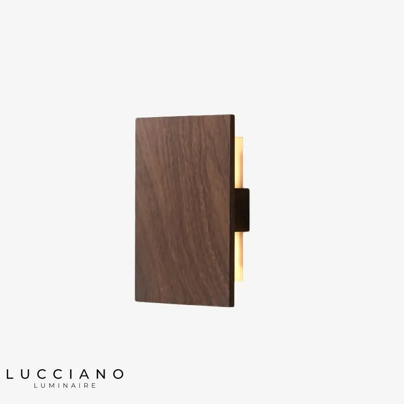 Black Scandinavian wall lamp elegant Nordic wood design