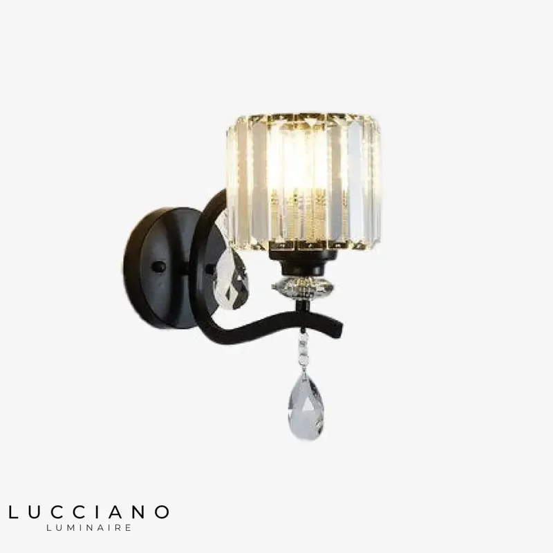 Vintage black designer wall light
