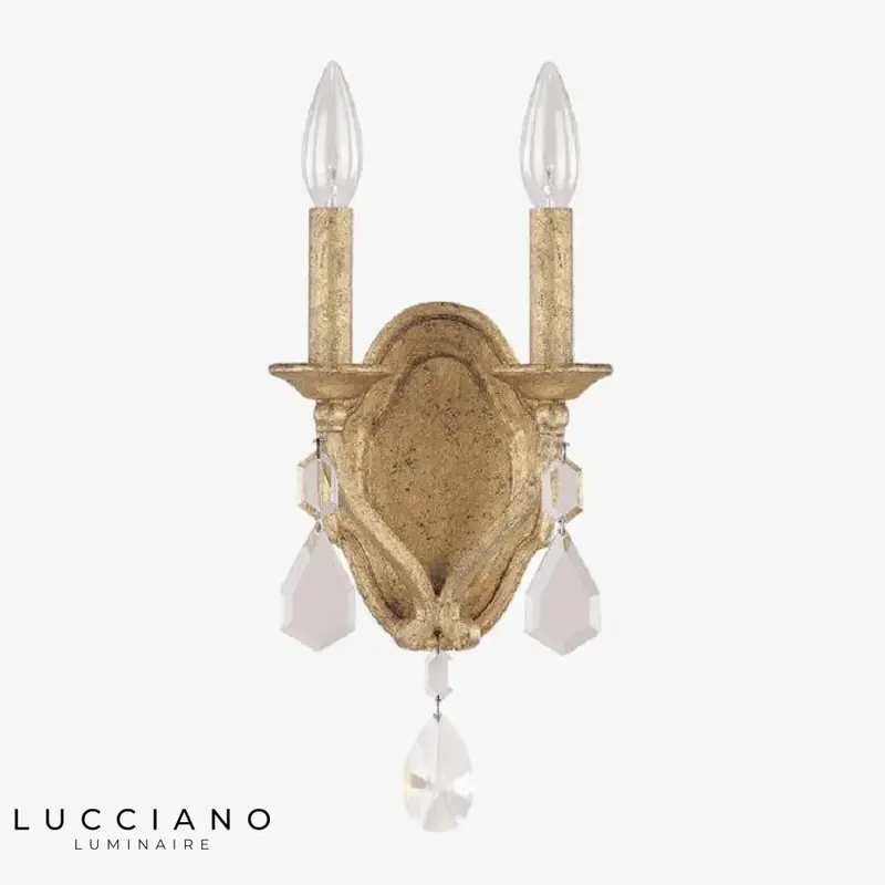 Vintage grey wall light elegant design luminaire