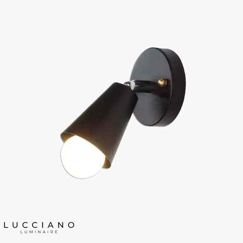 Vintage black industrial design wall light