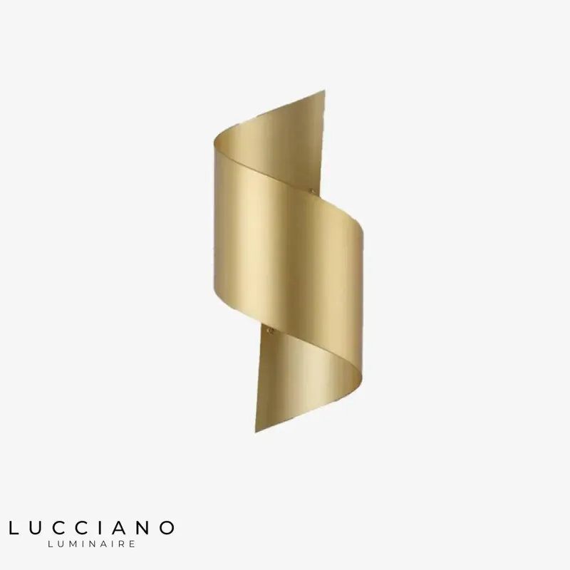 Designer gold wall light elegant modern luminaire