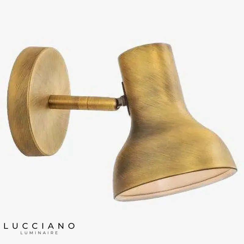 Art Deco gold luminous wall light
