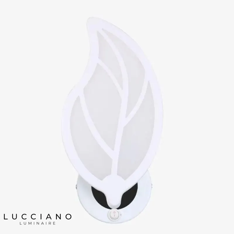 Contemporary elegant white designer wall light