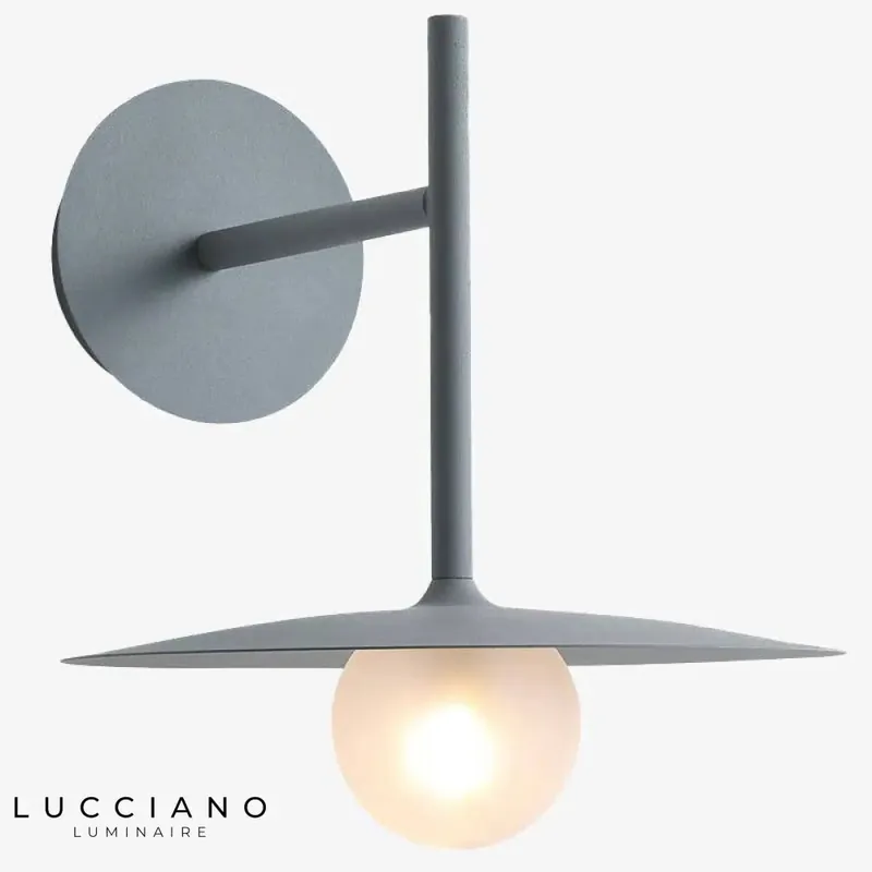 Sleek modern elegant white design wall light