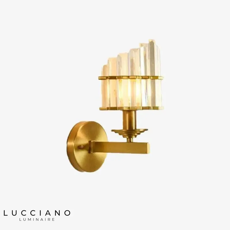 Designer wall light elegant gold retro luminaire