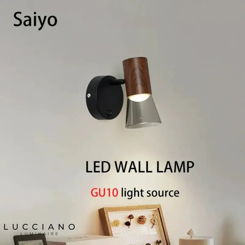 Sleek minimalist LED wall light.