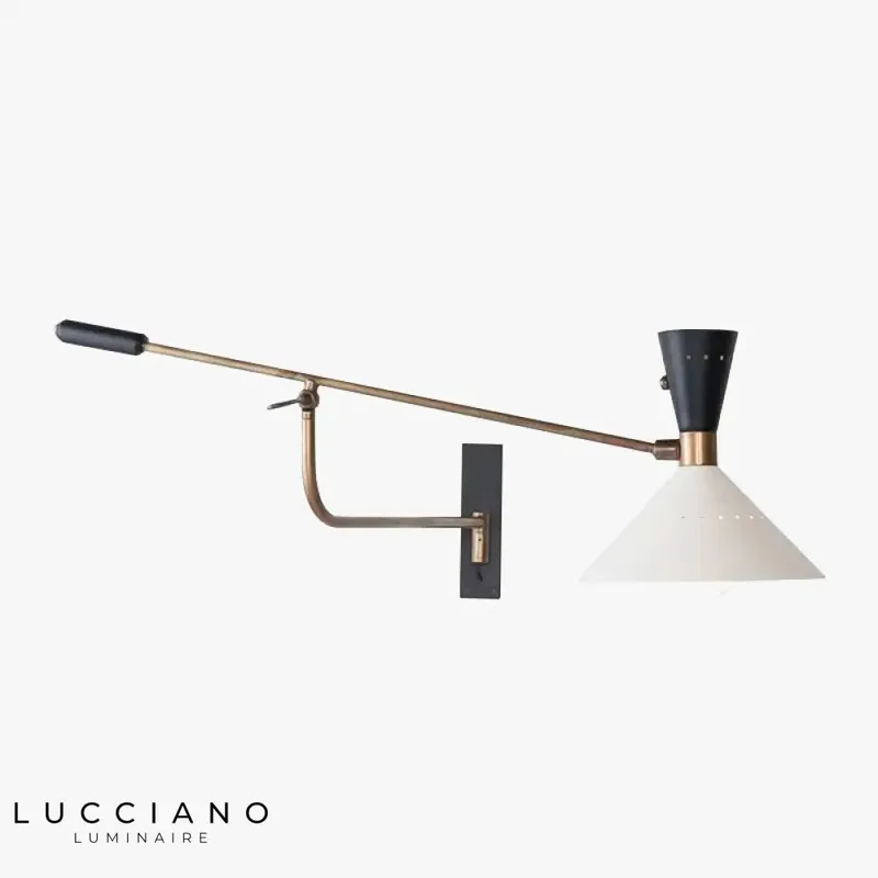 Adjustable industrial design American wall light.