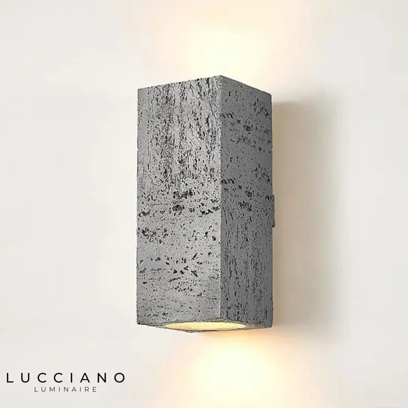 Wabi-Sabi Minimalist Concrete Design LED Wall Sconce