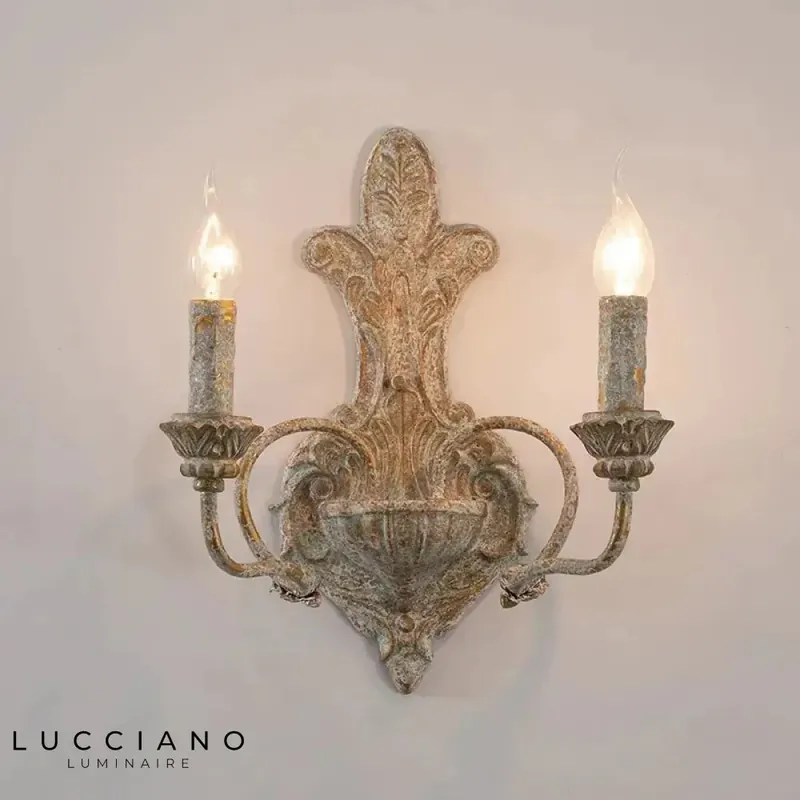 Vintage double elegant wall light