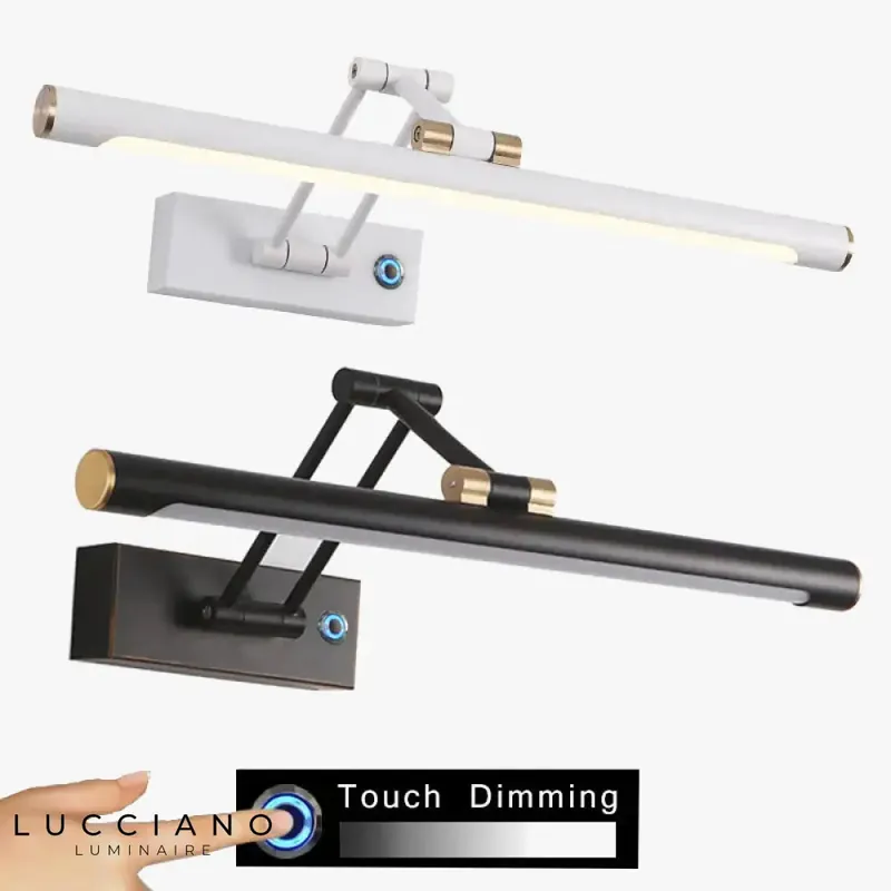 Stylish, luminous contemporary design wall light