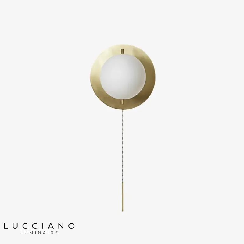 Sleek modern transparent designer wall light.