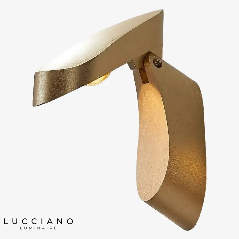 Designer wall lamp modern elegant metal lighting fixture.