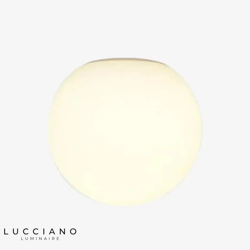 Contemporary design LED globe wall light glass