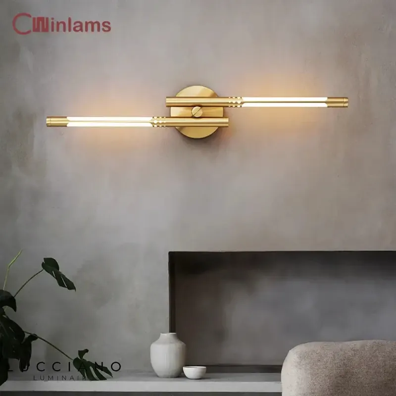 Sleek LED wall light with a clean design.