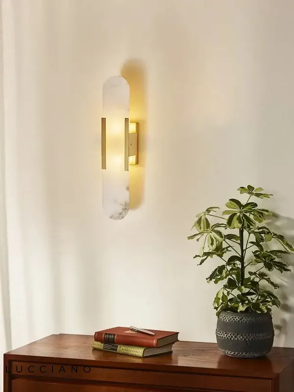 Stylish modern wall light with a bright design.