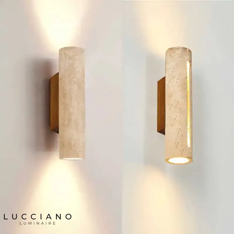 Stone wall light: elegant rustic warmth