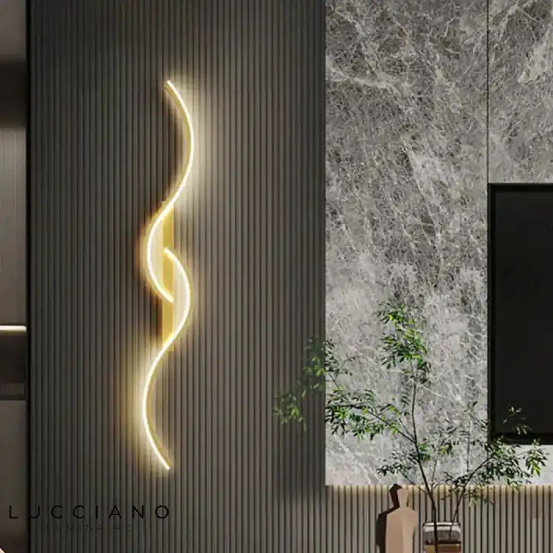 Chic minimalist LED wall light.