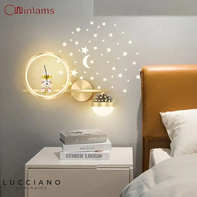 Cosmic Childhood Lunar LED Wall Light