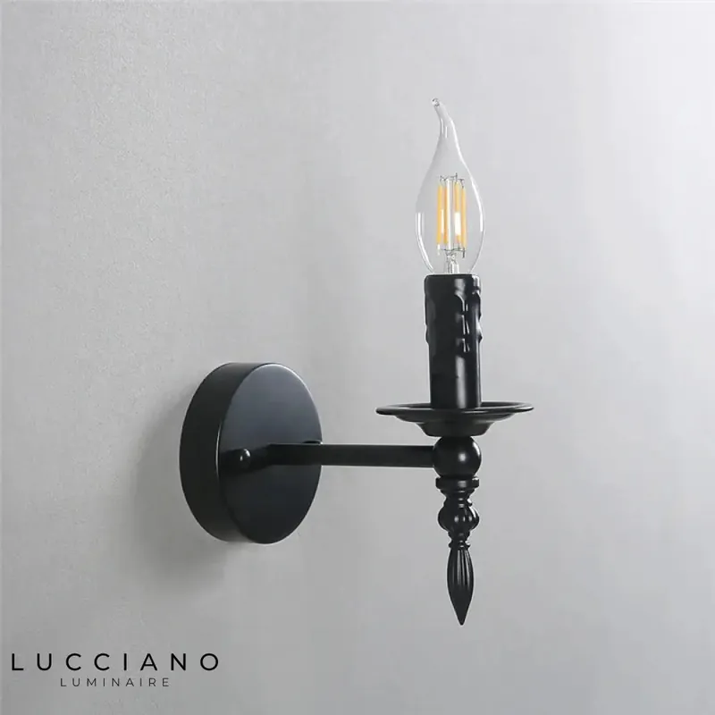 Vintage wall light elegant nostalgic illumination.