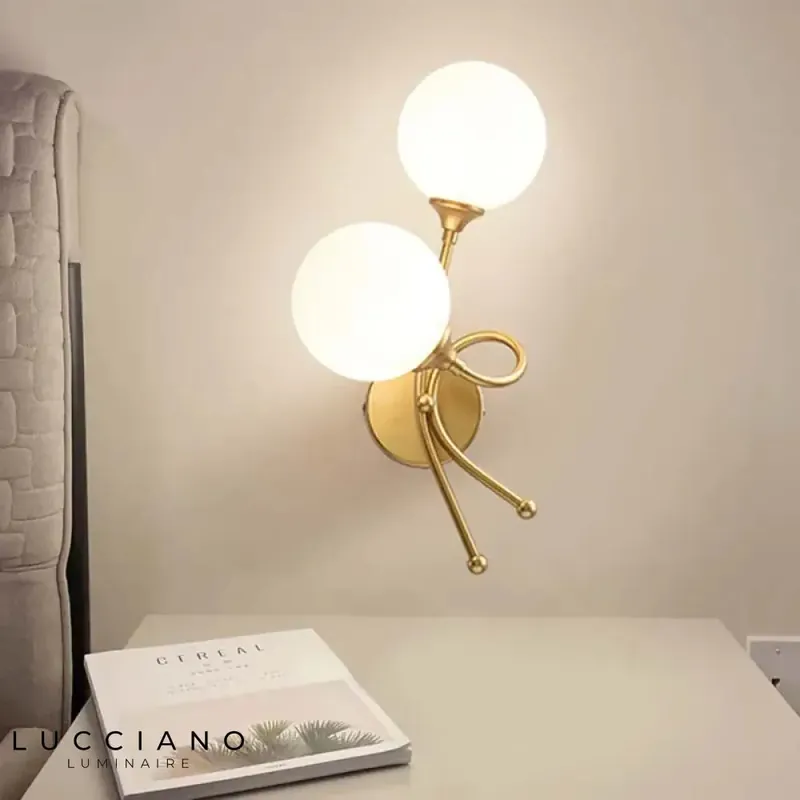 Sleek translucent wall sconce.