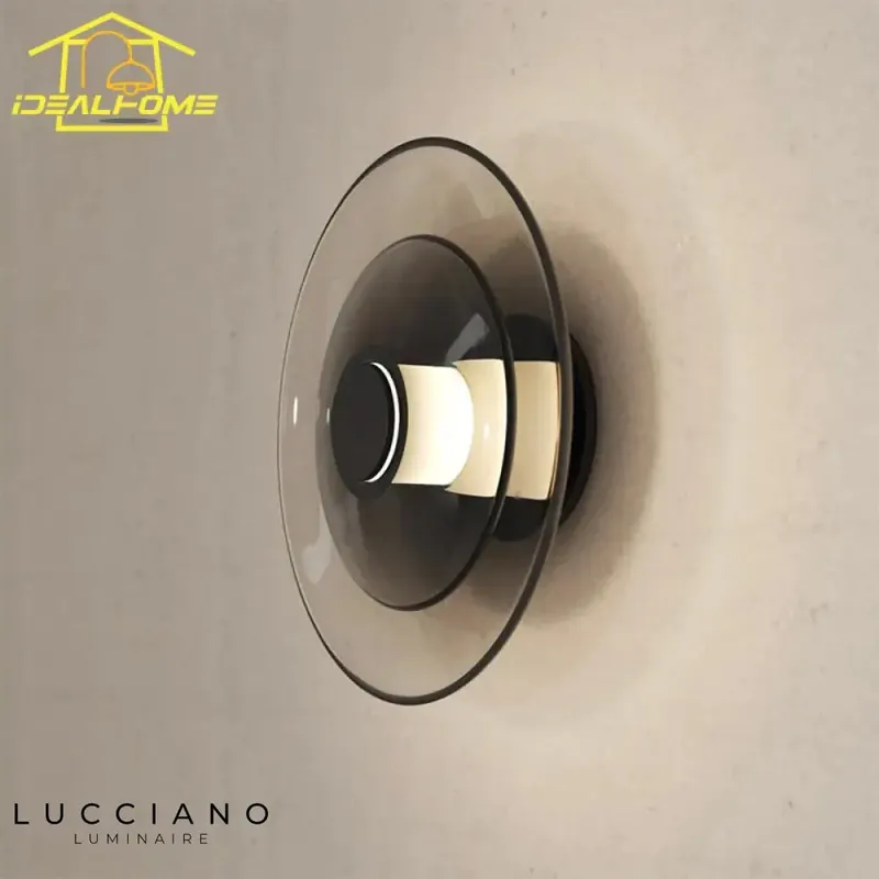 Sleek modern elegant bright wall light.
