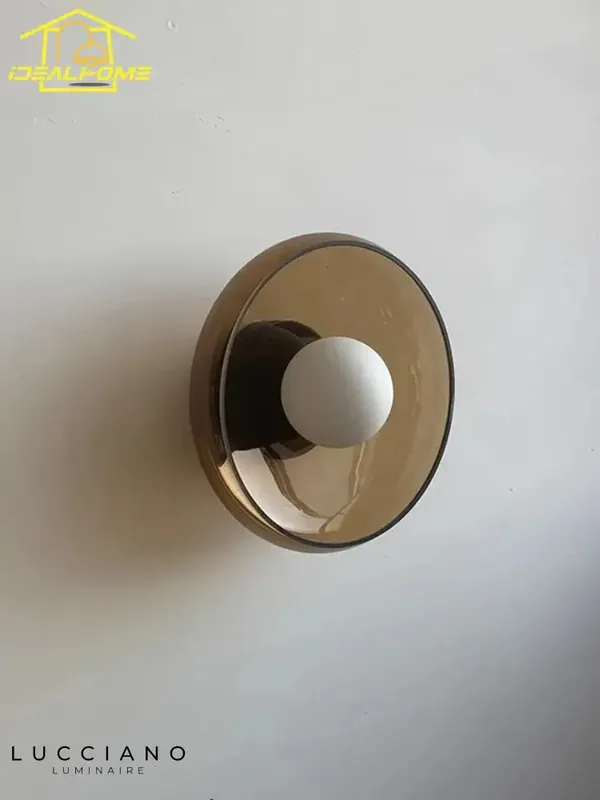 Contemporary elegant stained glass medieval wall light
