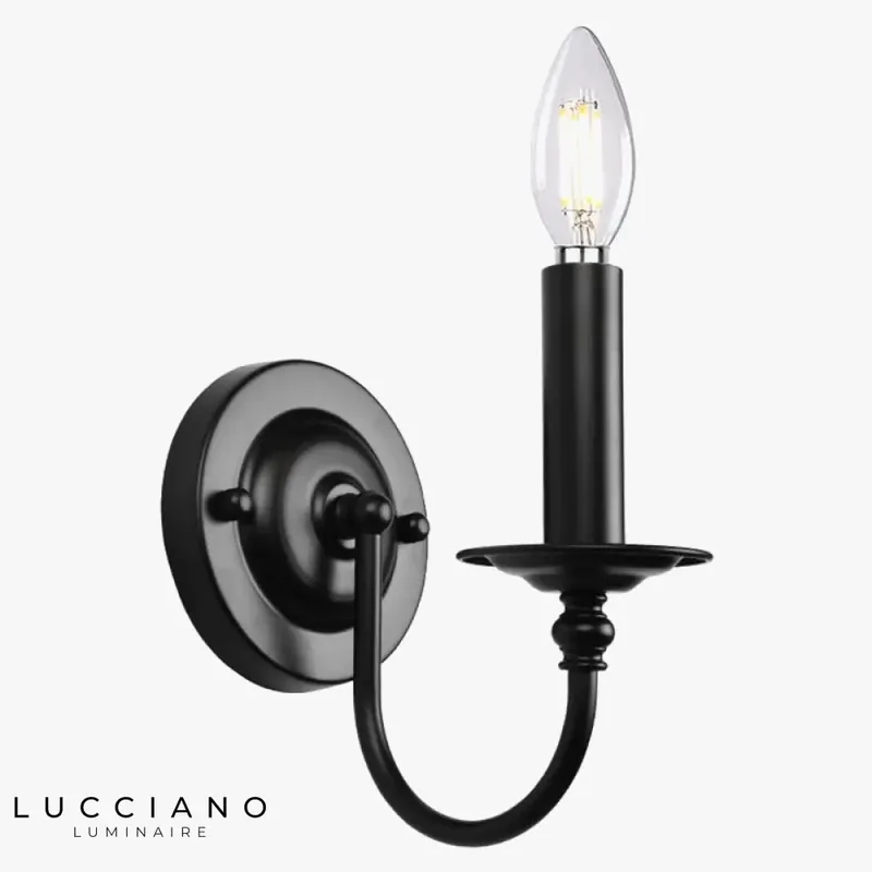 Vintage wall lamp, elegant industrial design light.