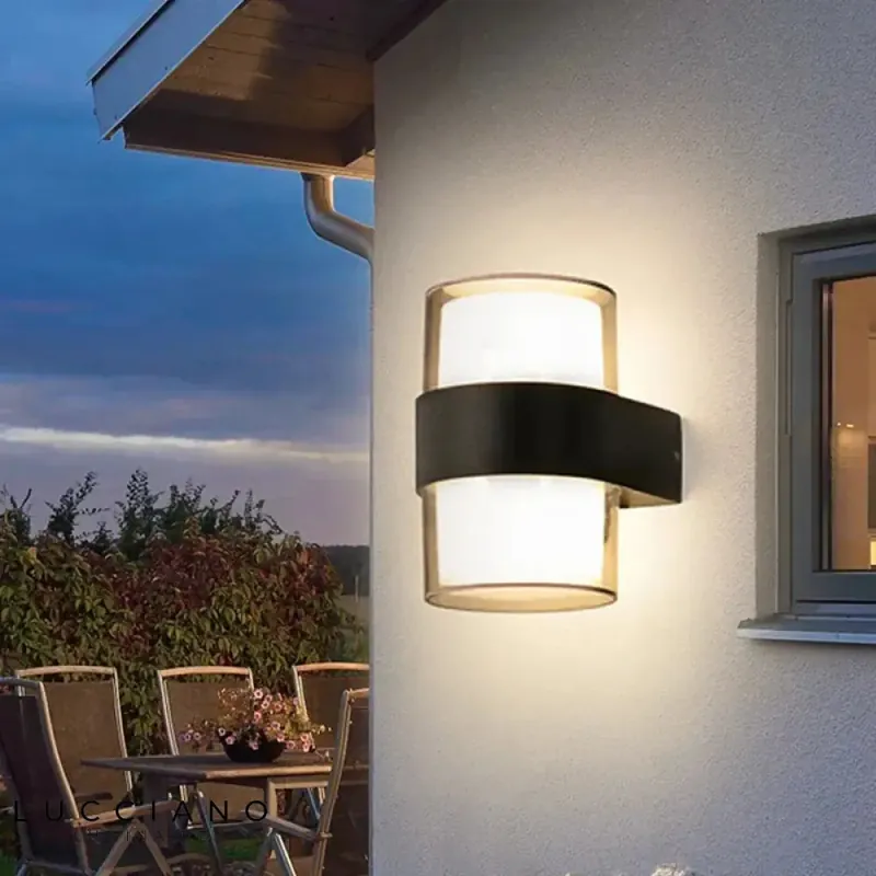 Waterproof outdoor wall light fixture