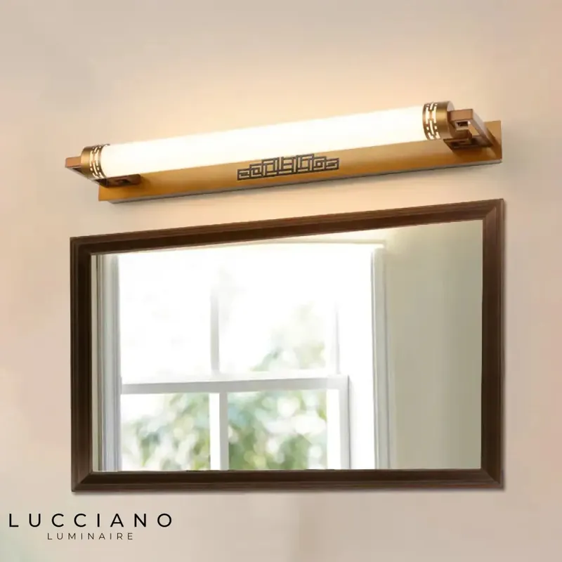 Chic contemporary design gold wall light.
