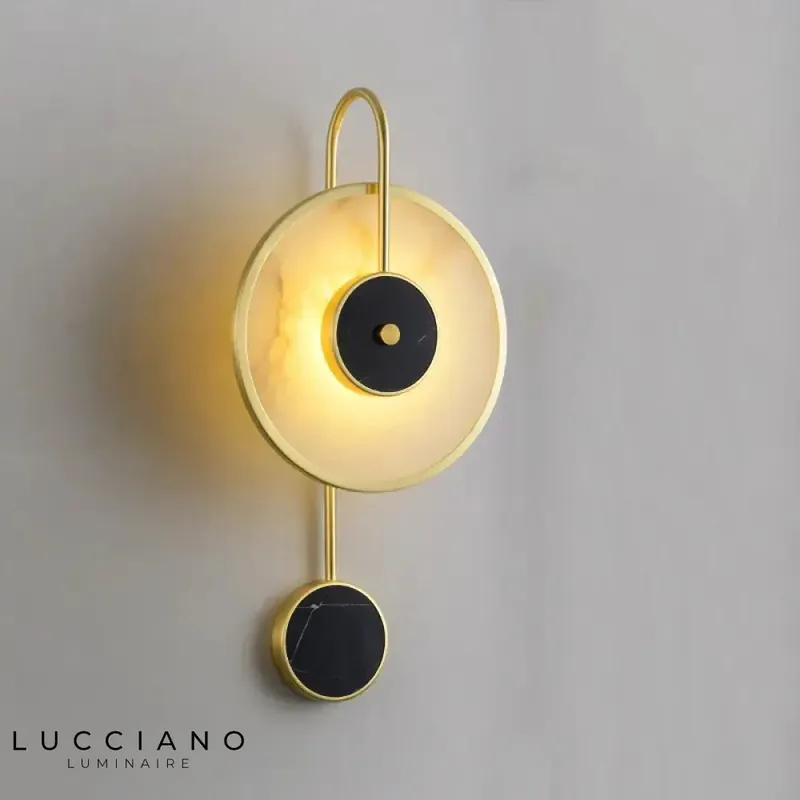 Stylish minimalist LED stone wall light