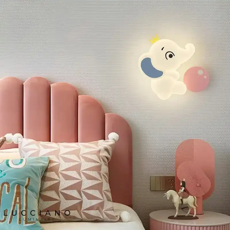 Creative wall light trendy elephant design for bedroom