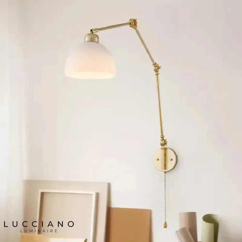 Stylish wall light comfortable adjustable reading