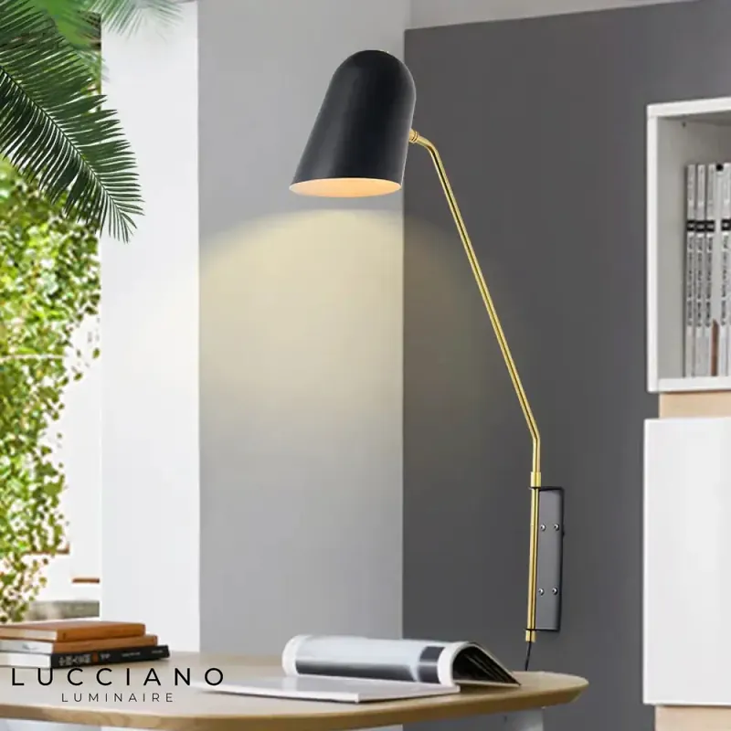 Creative raw metal vintage wall light