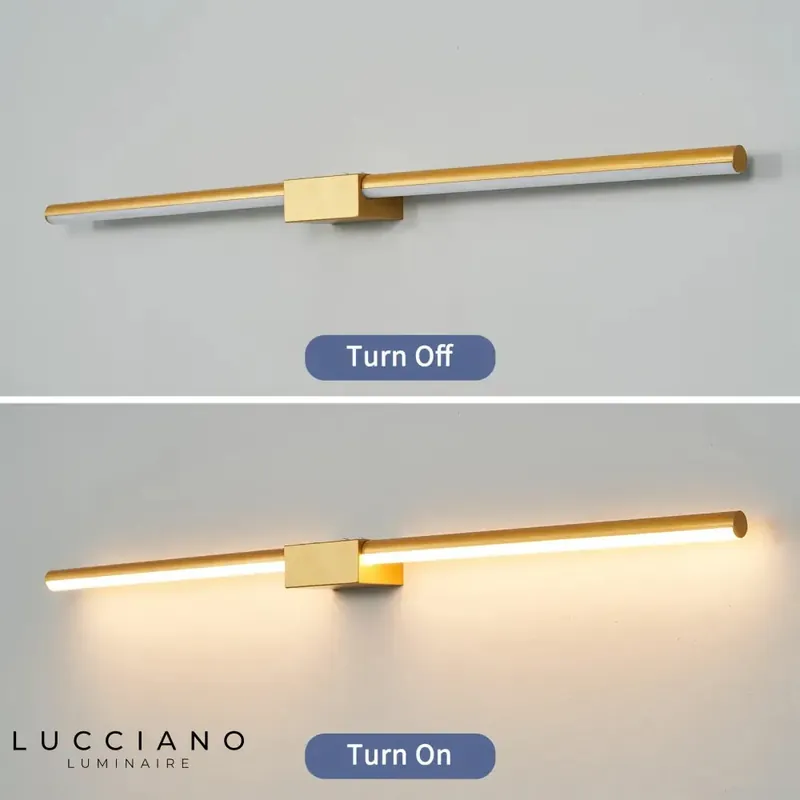 Sleek minimalist illuminated wall sconce