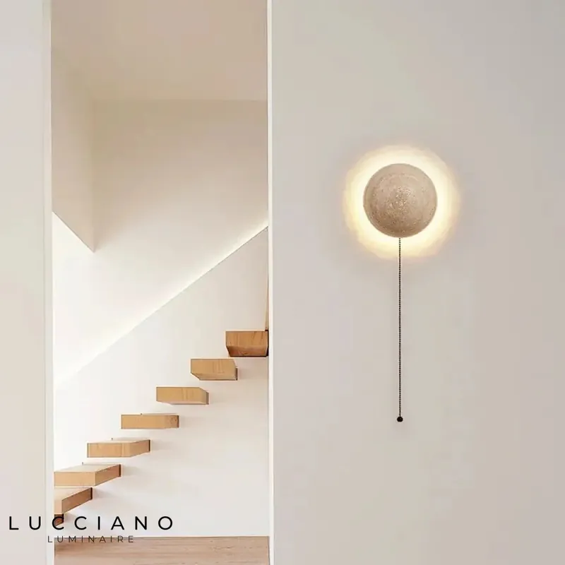Bright Scandinavian contemporary LED wall light.