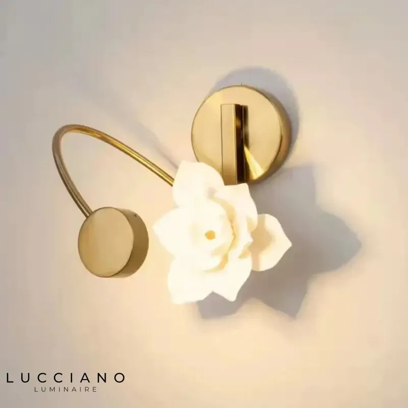 contemporary design lotus wall light