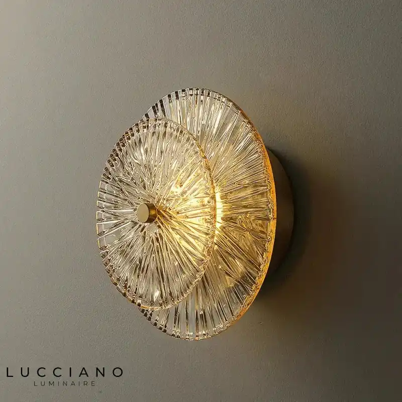 Sleek minimalist postmodern wall light