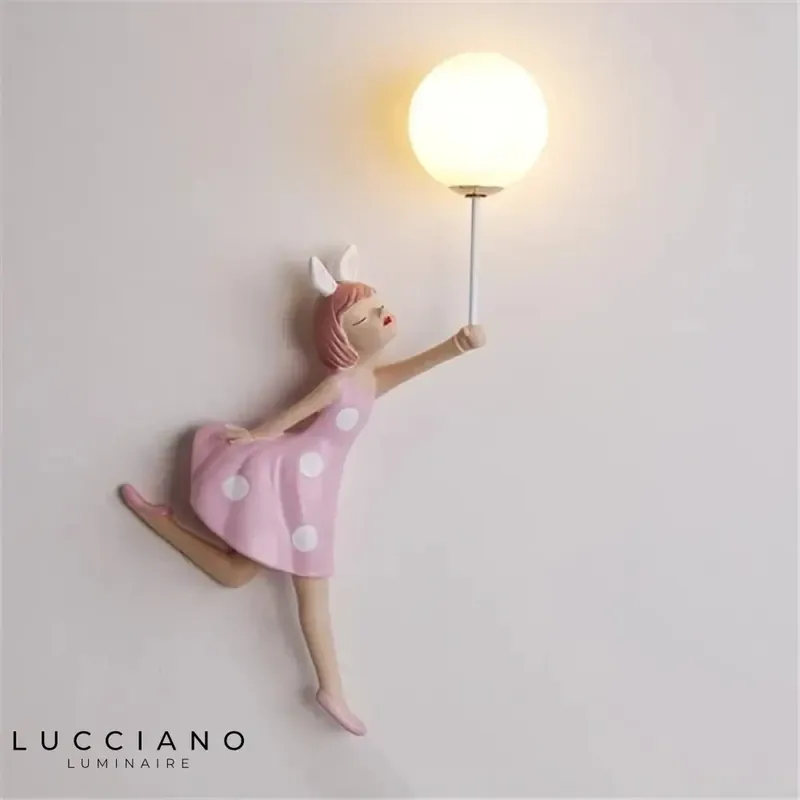 Decorative and fun balloon wall light